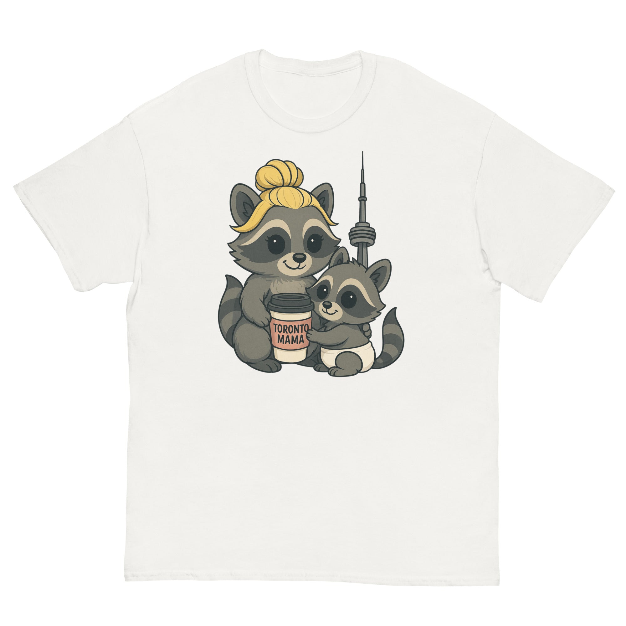 Toronto Mama Blonde Raccoon Coffee CN Tee