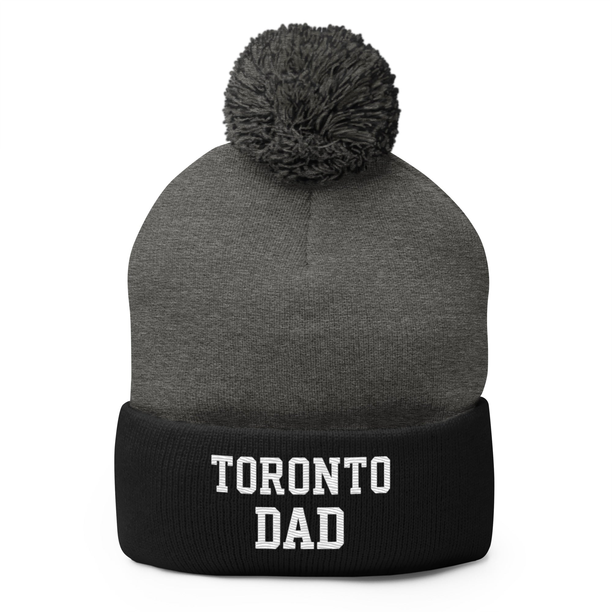 Toronto Dad Collegiate Letters Pom Toque