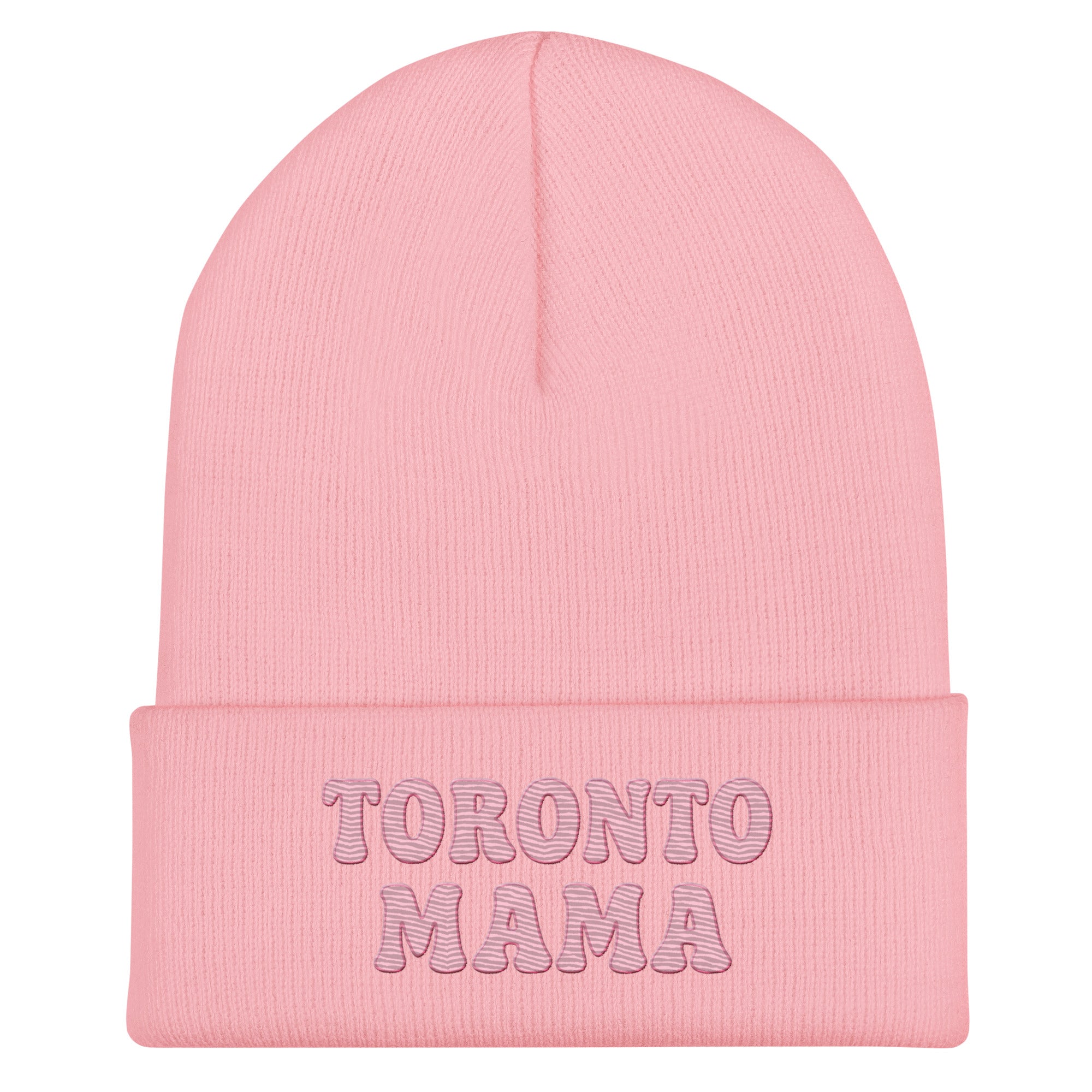 Toronto Mama Fun Pink Letters Toque