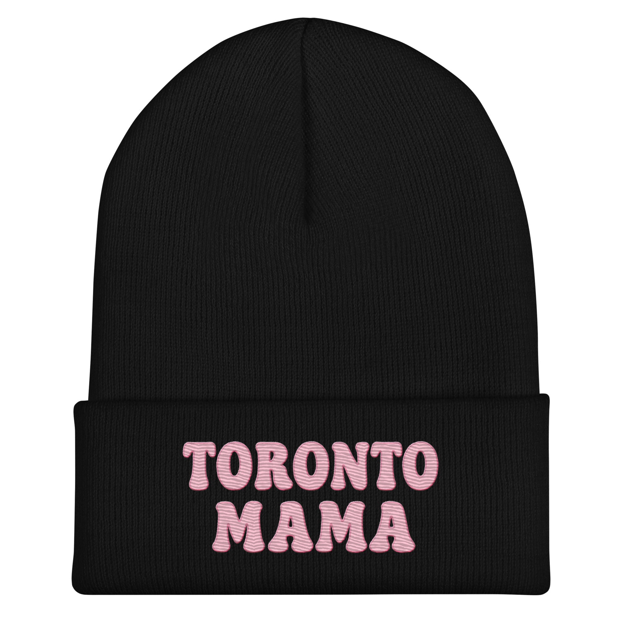 Toronto Mama Fun Pink Letters Toque