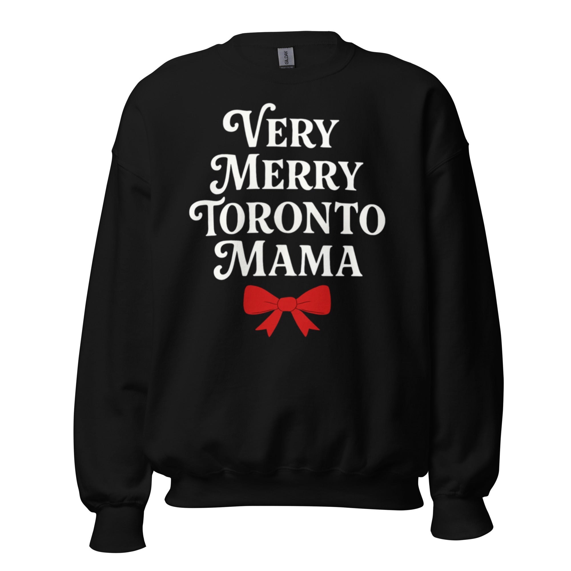 Toronto Mama Very Merry Bow Sweatshirt