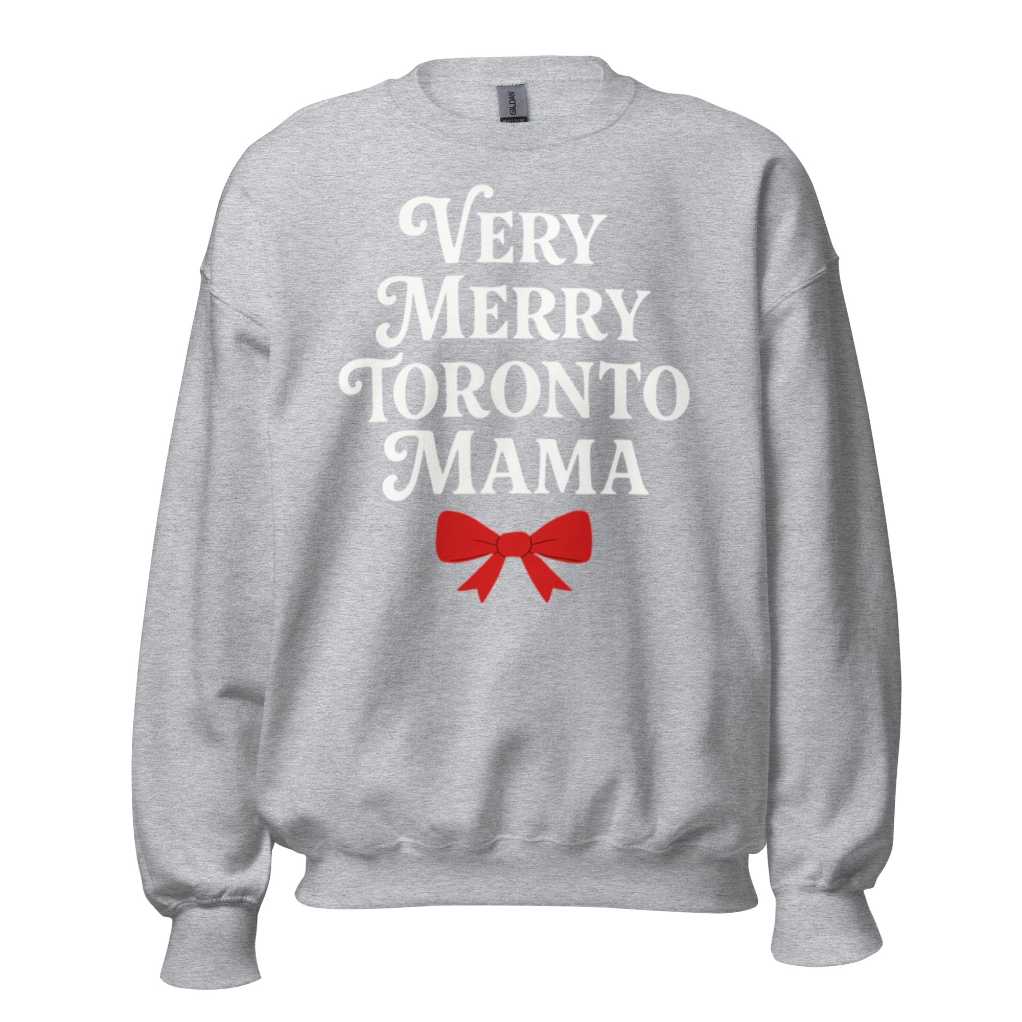 Toronto Mama Very Merry Bow Sweatshirt