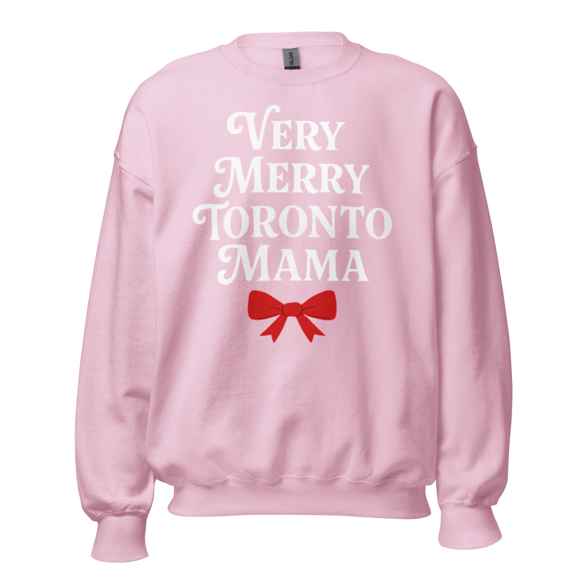 Toronto Mama Very Merry Bow Sweatshirt