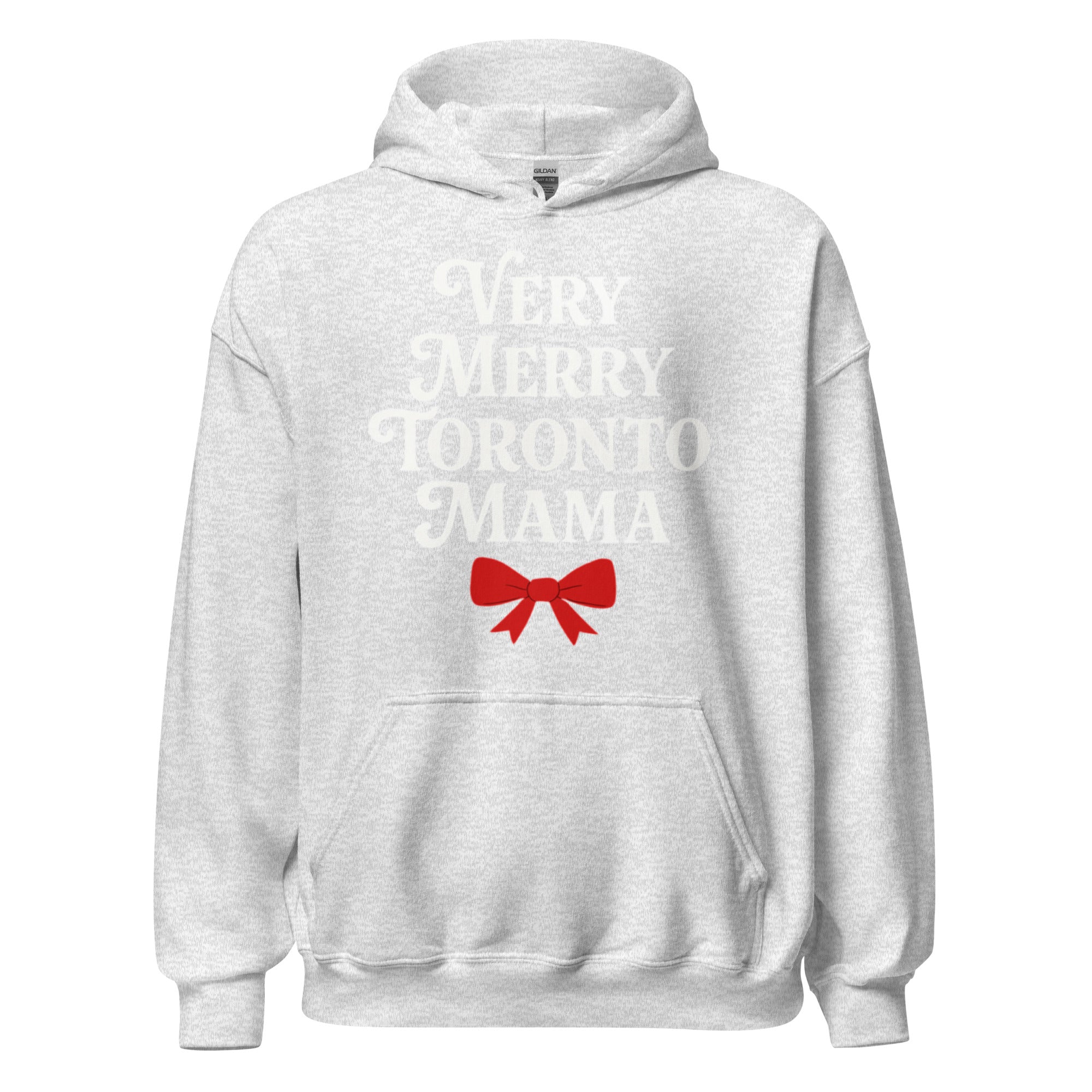 Toronto Mama Very Merry Bow Hoodie