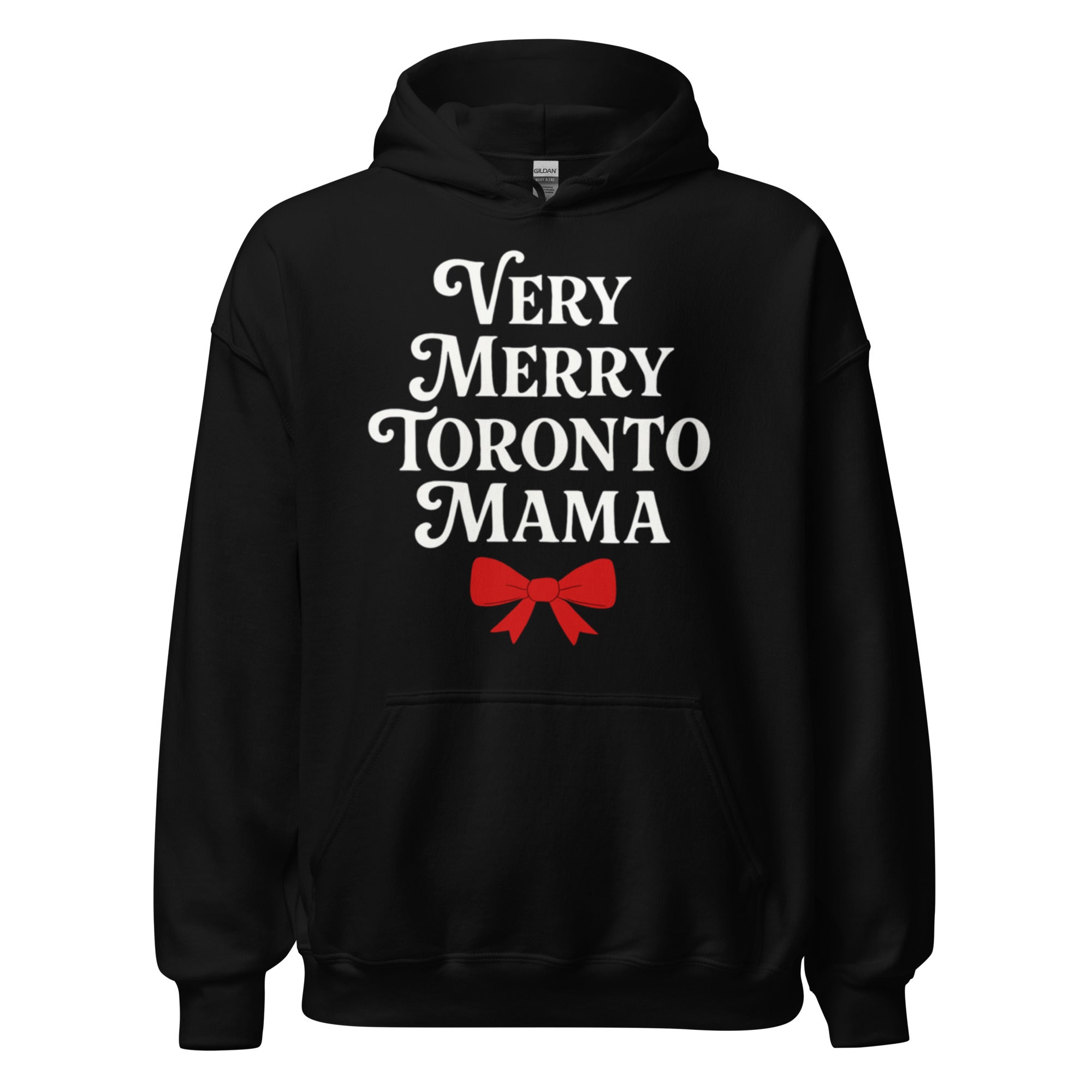 Toronto Mama Very Merry Bow Hoodie