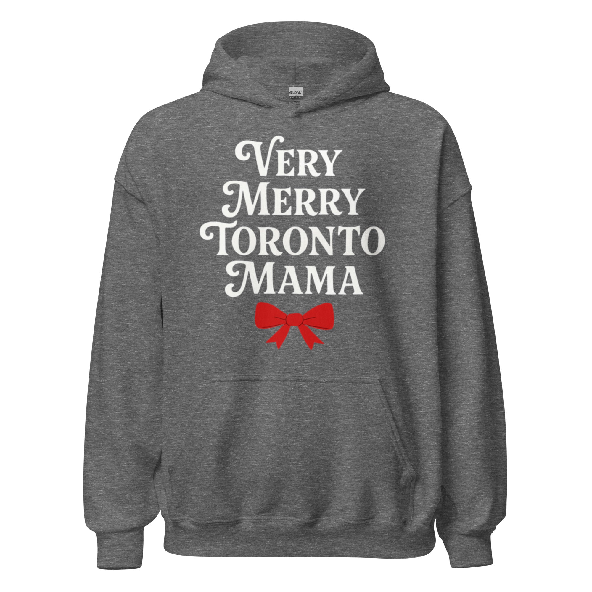 Toronto Mama Very Merry Bow Hoodie