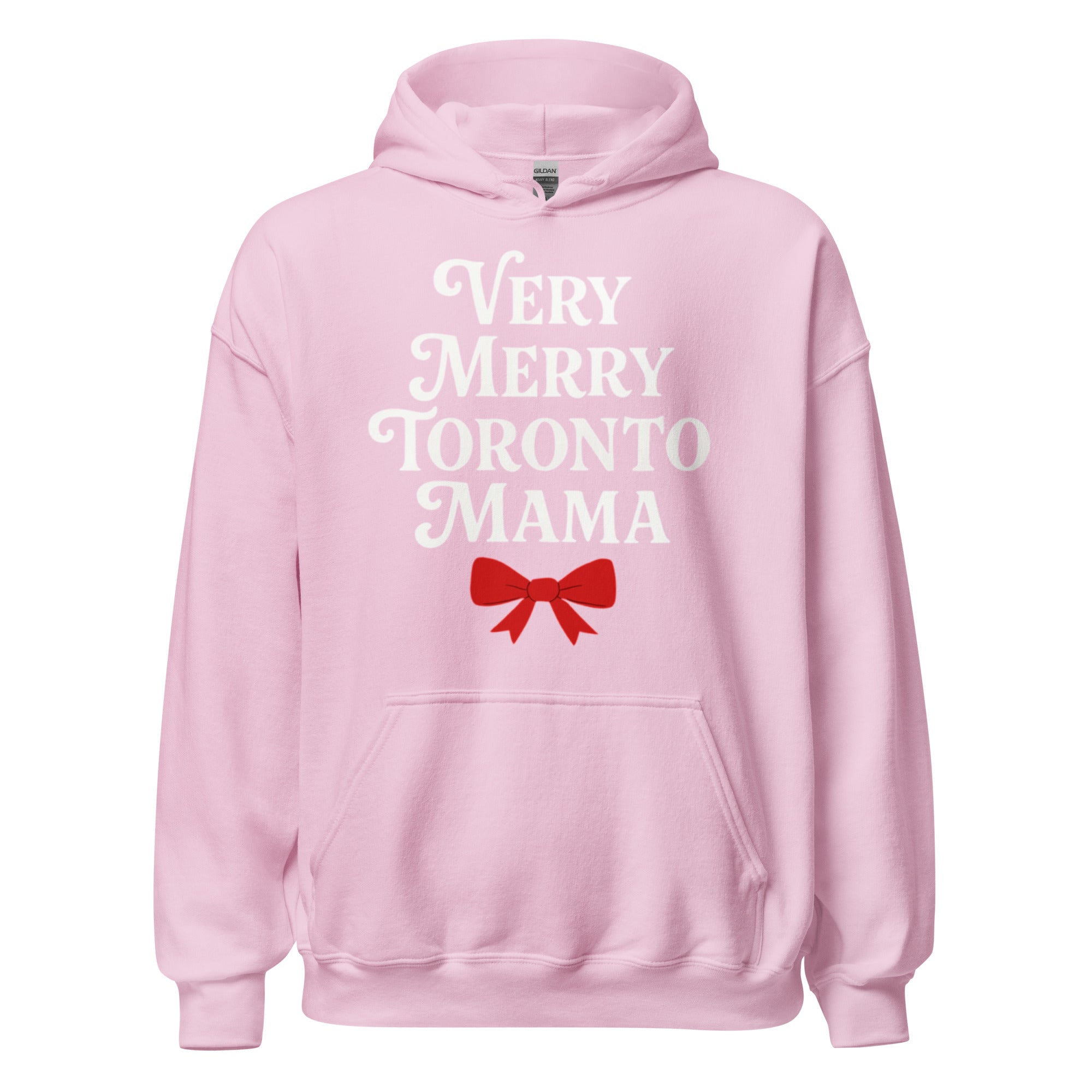 Toronto Mama Very Merry Bow Hoodie