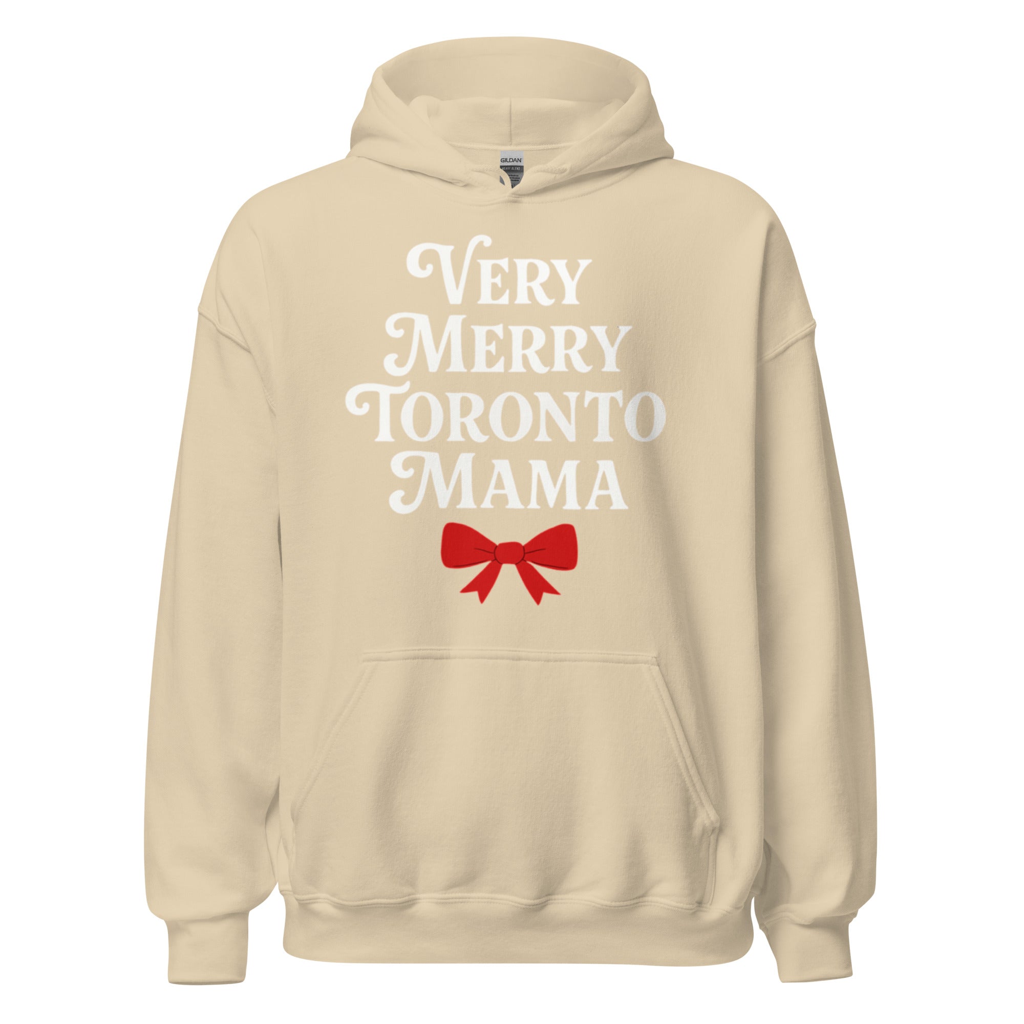 Toronto Mama Very Merry Bow Hoodie