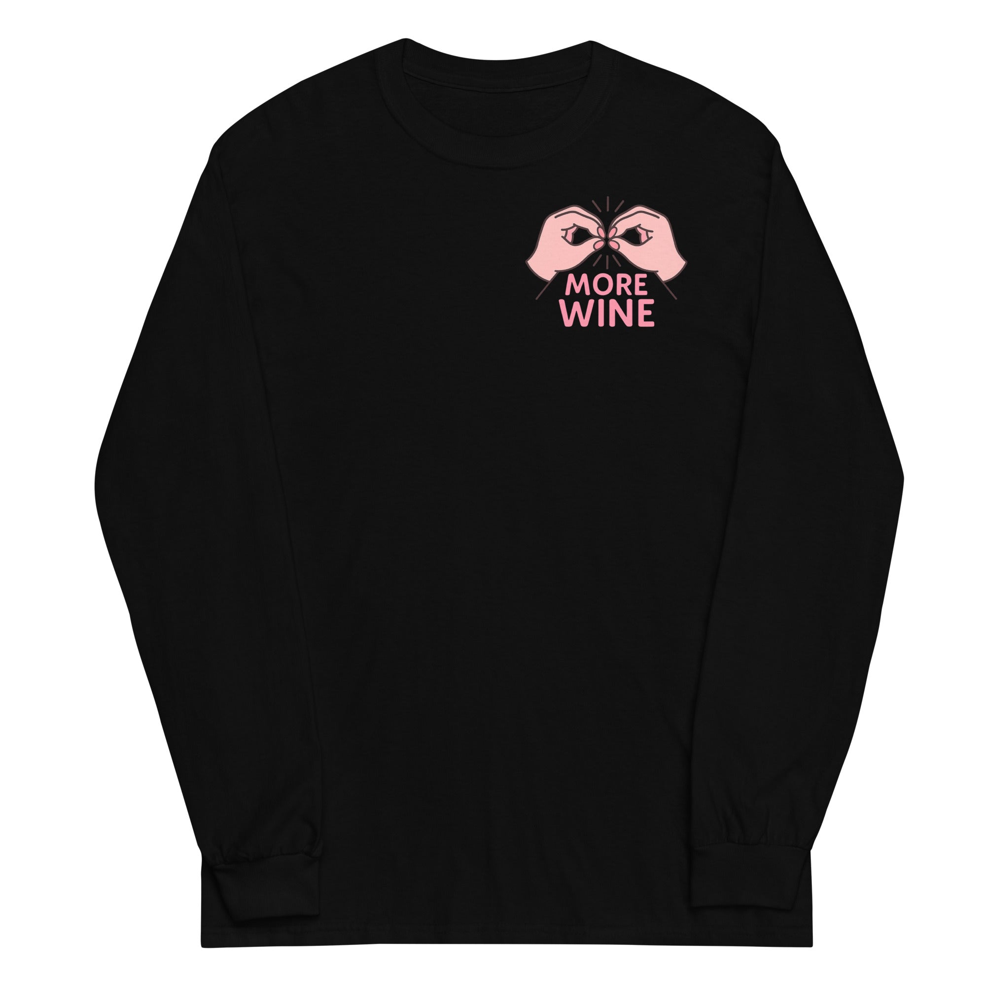 Toronto Mama More Wine Left Chest Long-sleeve