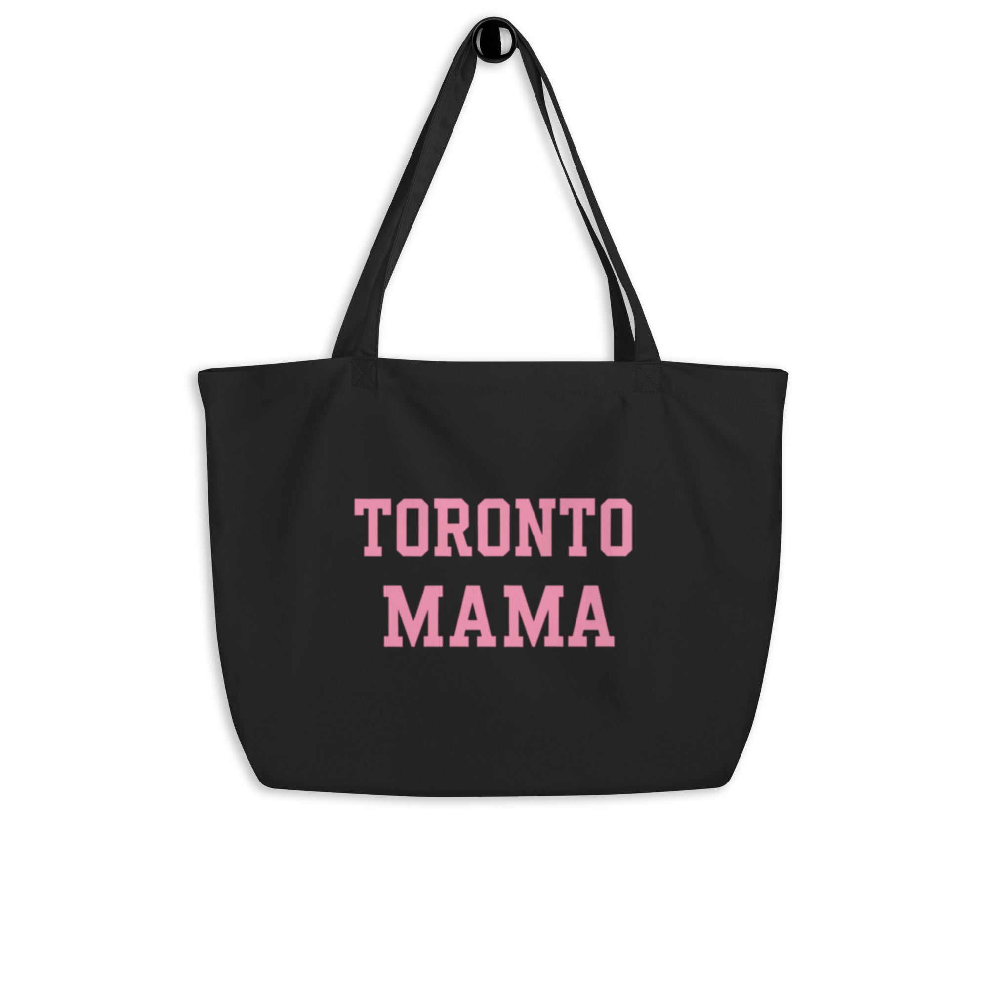 Toronto Mama Pink Collegiate Letters Large Tote Bag