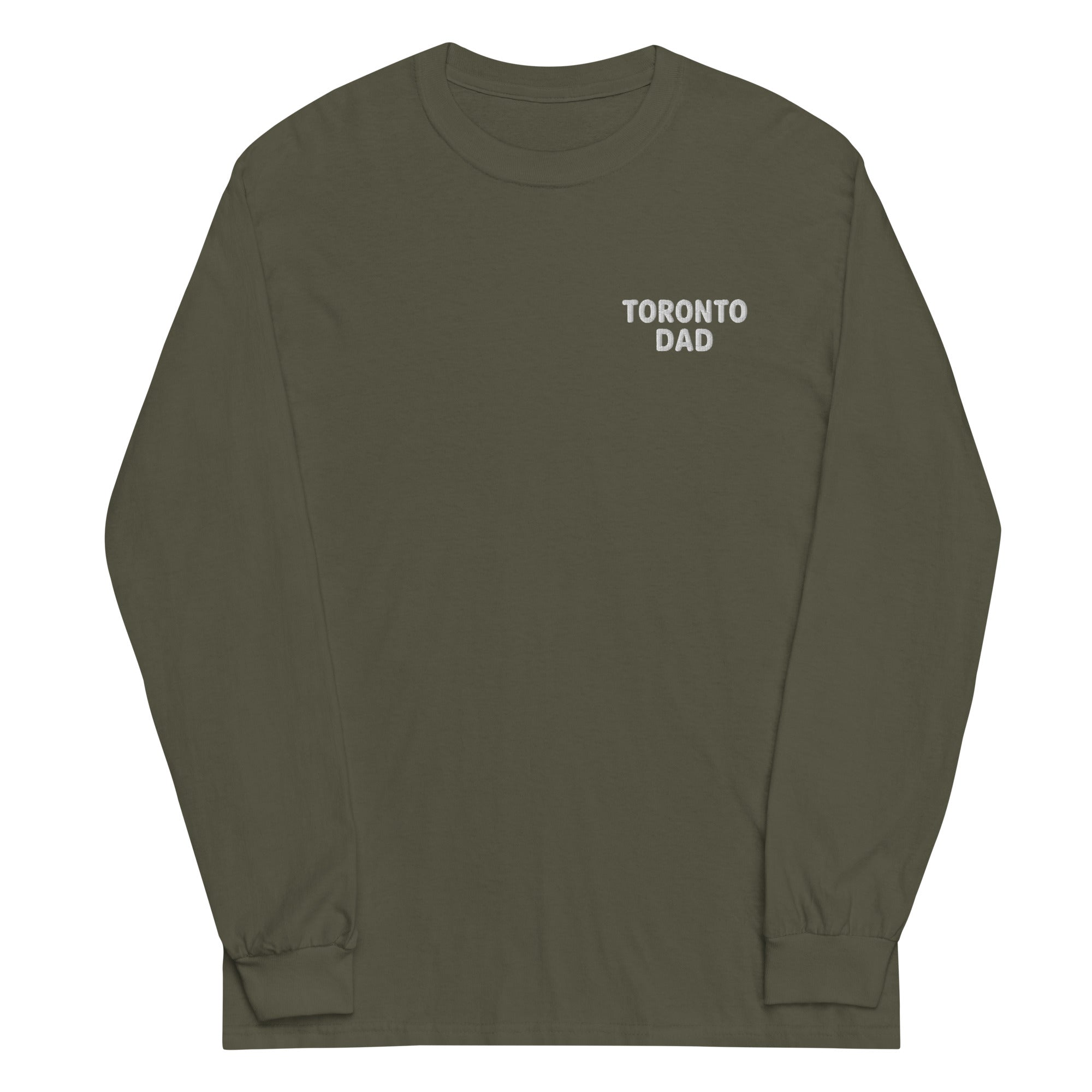 Toronto Dad Left Chest White Letters Long-sleeve