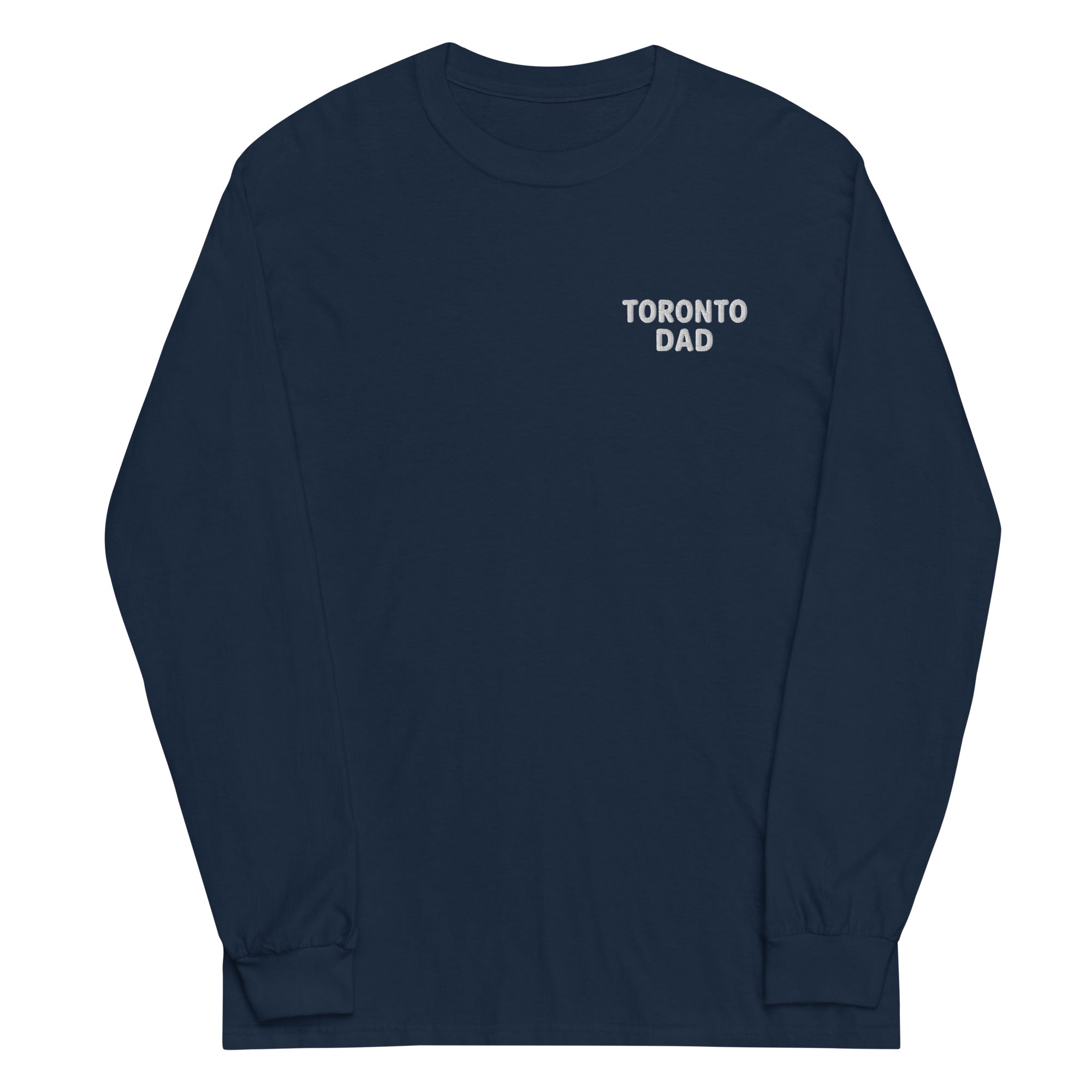 Toronto Dad Left Chest White Letters Long-sleeve