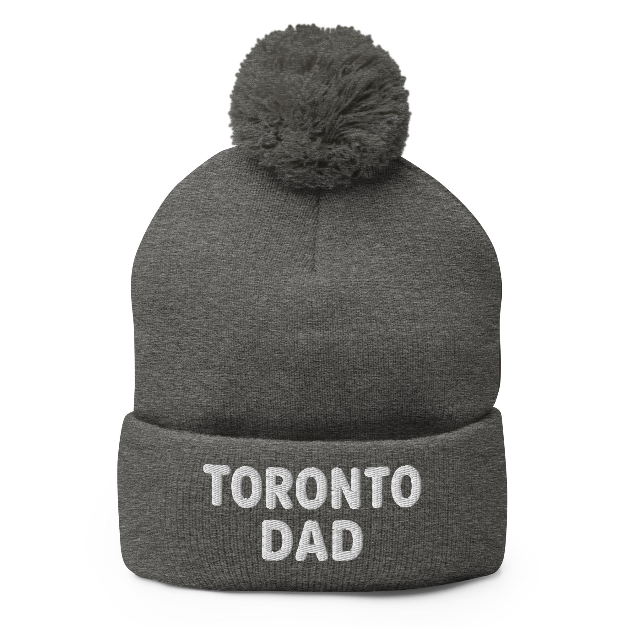Toronto Dad Round Letters Pom Toque