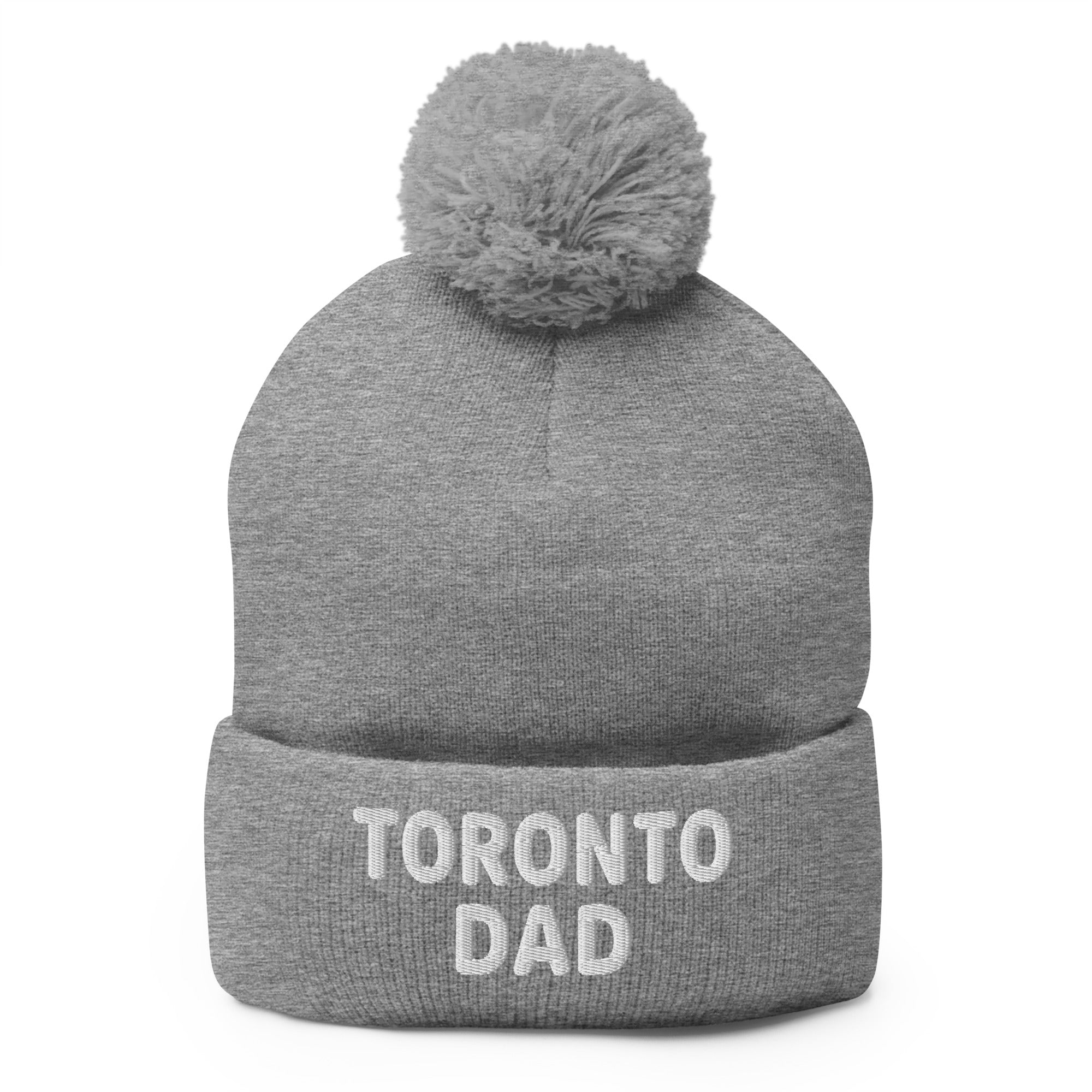Toronto Dad Round Letters Pom Toque