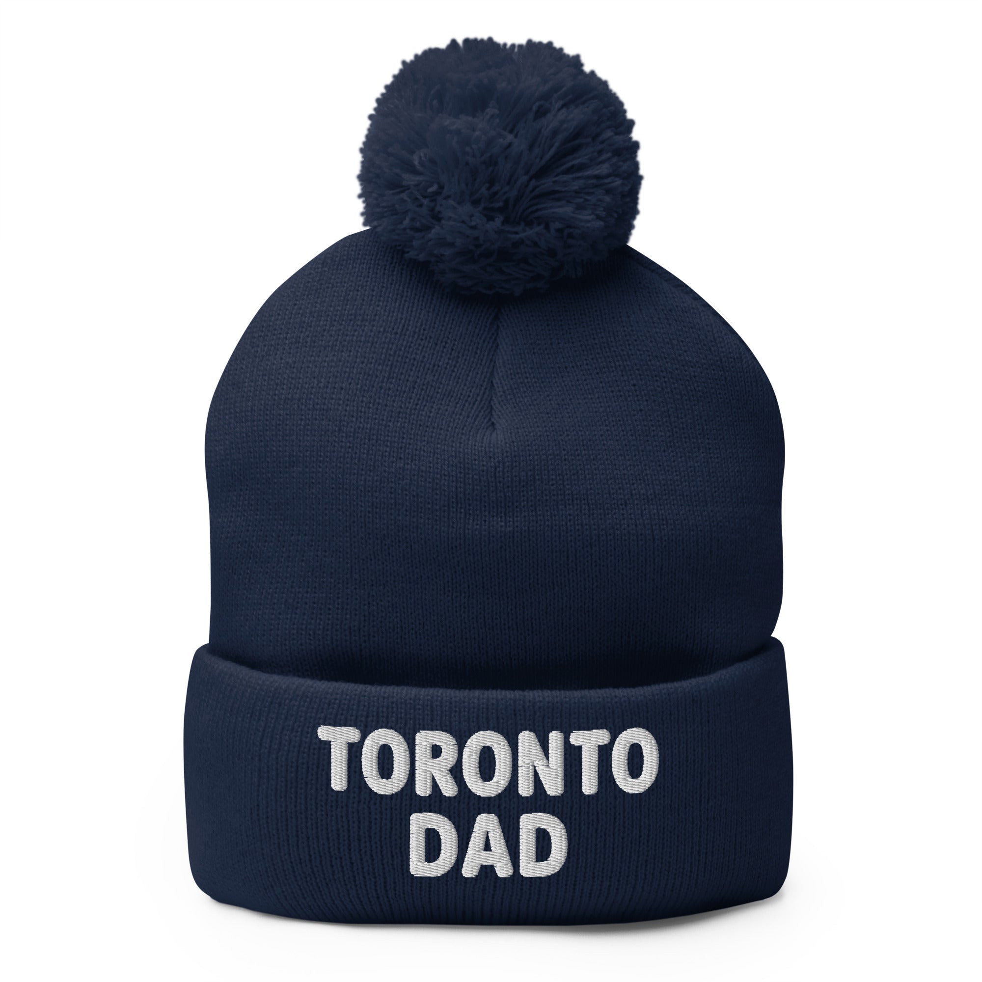 Toronto Dad Round Letters Pom Toque