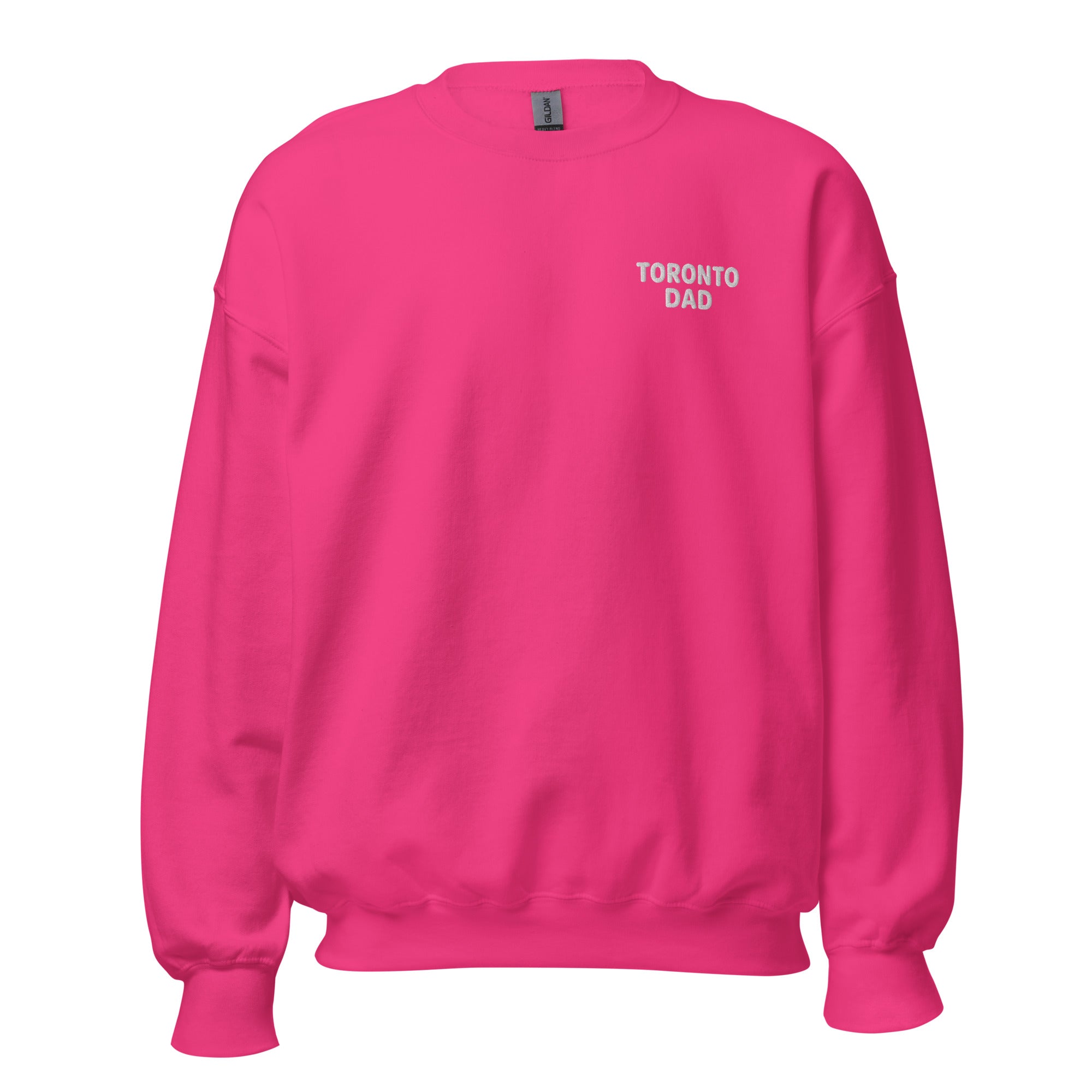 Toronto Dad Left Chest White Letters Sweatshirt
