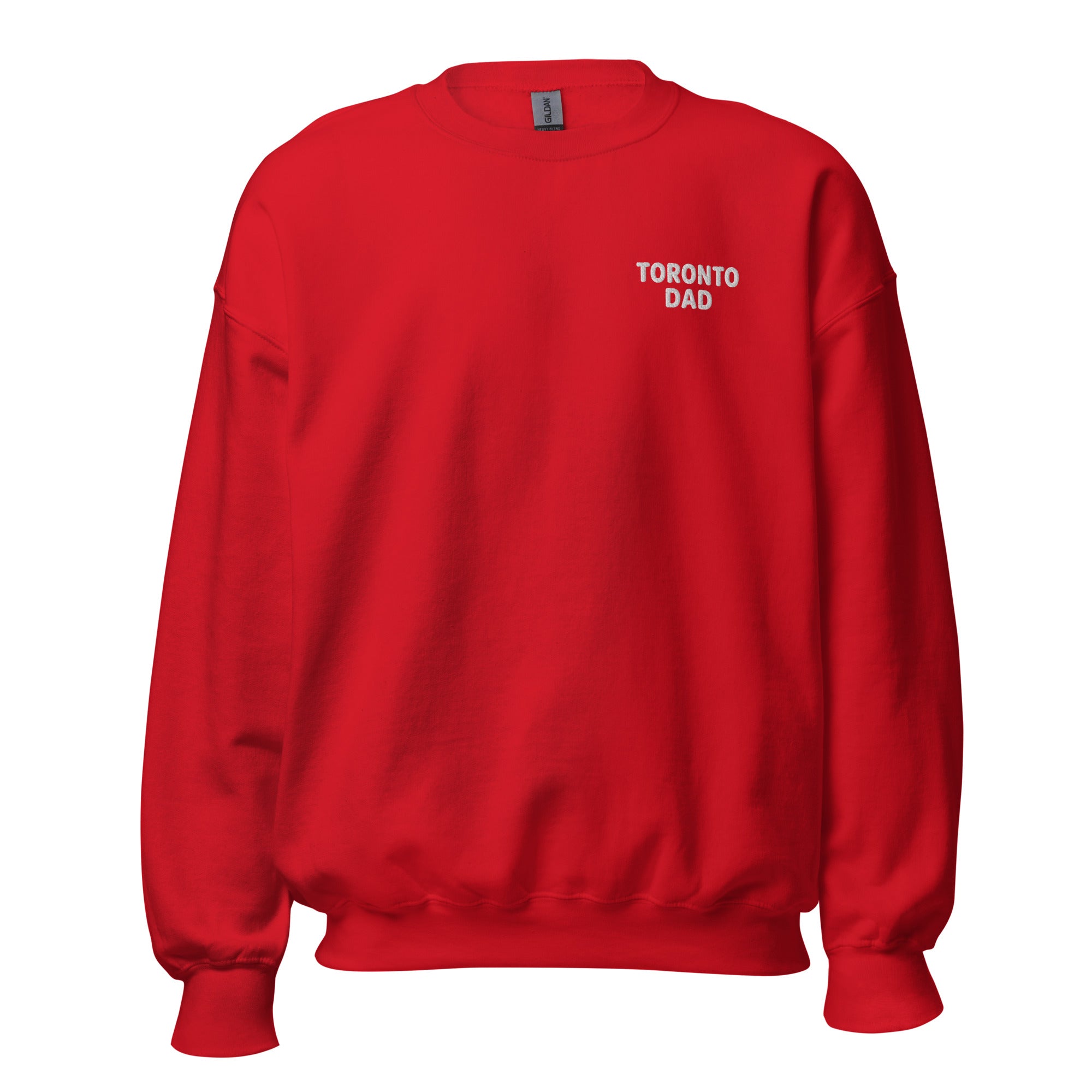 Toronto Dad Left Chest White Letters Sweatshirt