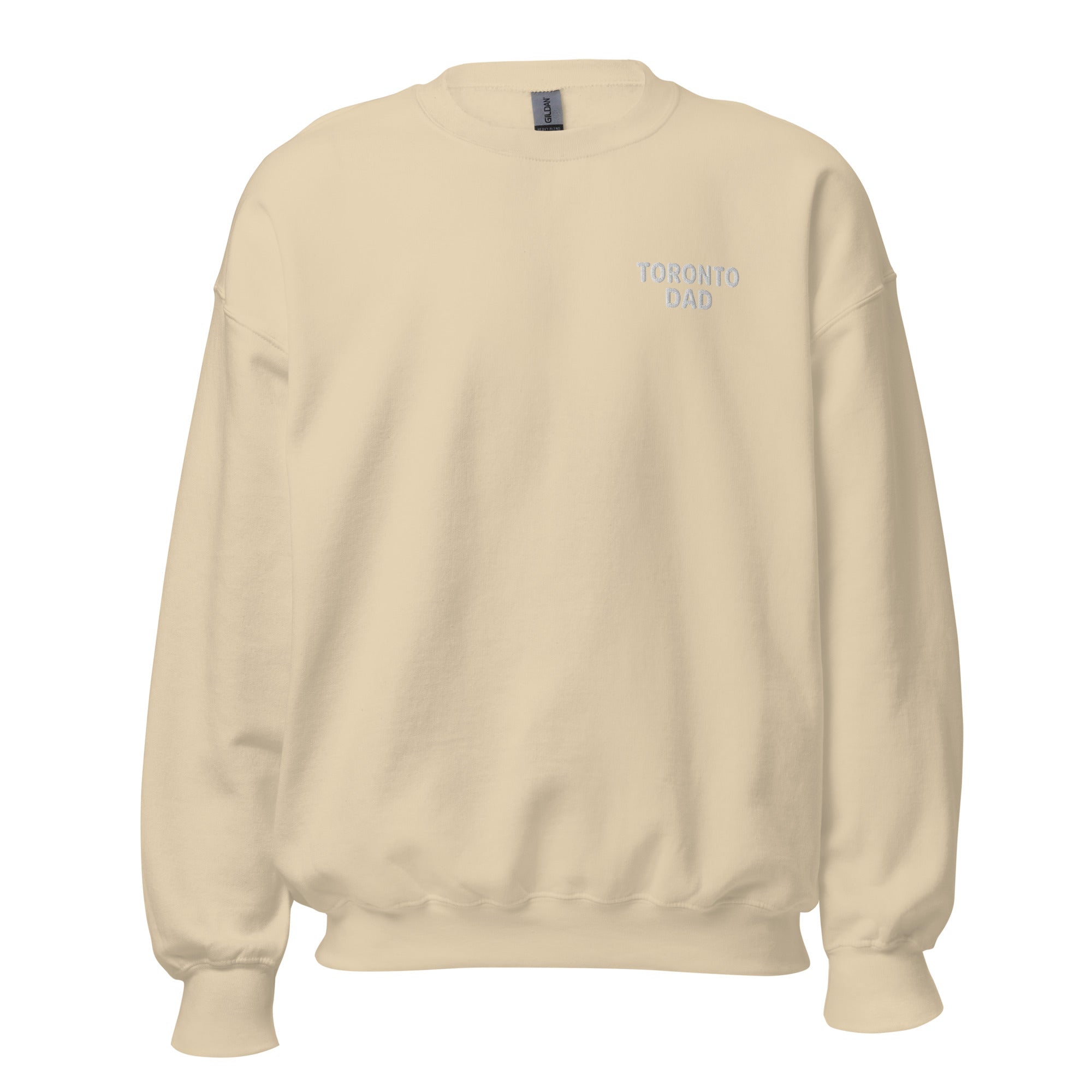 Toronto Dad Left Chest White Letters Sweatshirt