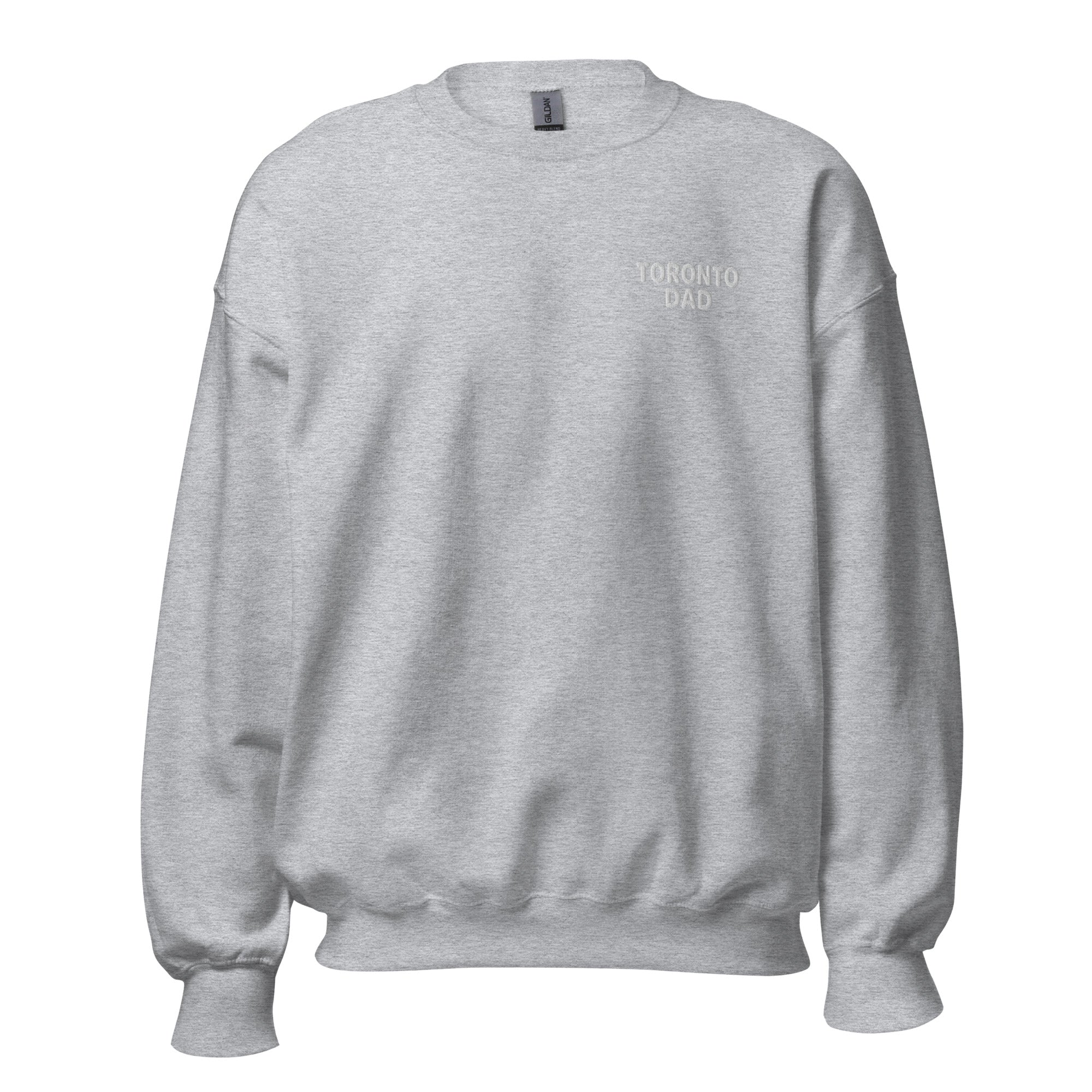 Toronto Dad Left Chest White Letters Sweatshirt
