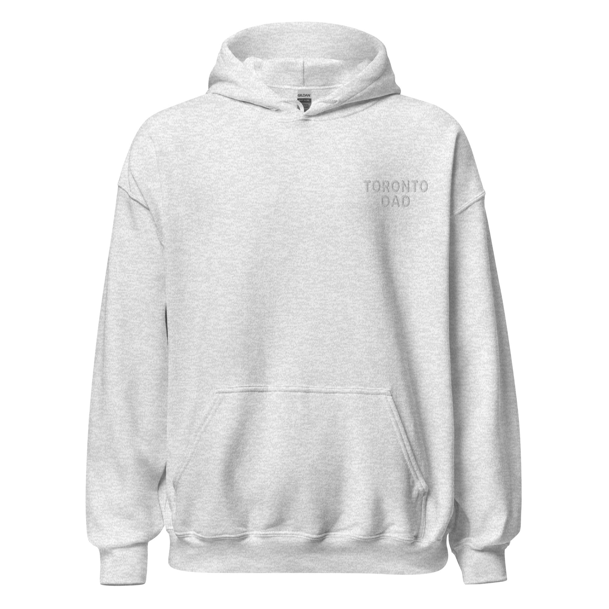 Toronto Dad Left Chest White Letters Hoodie