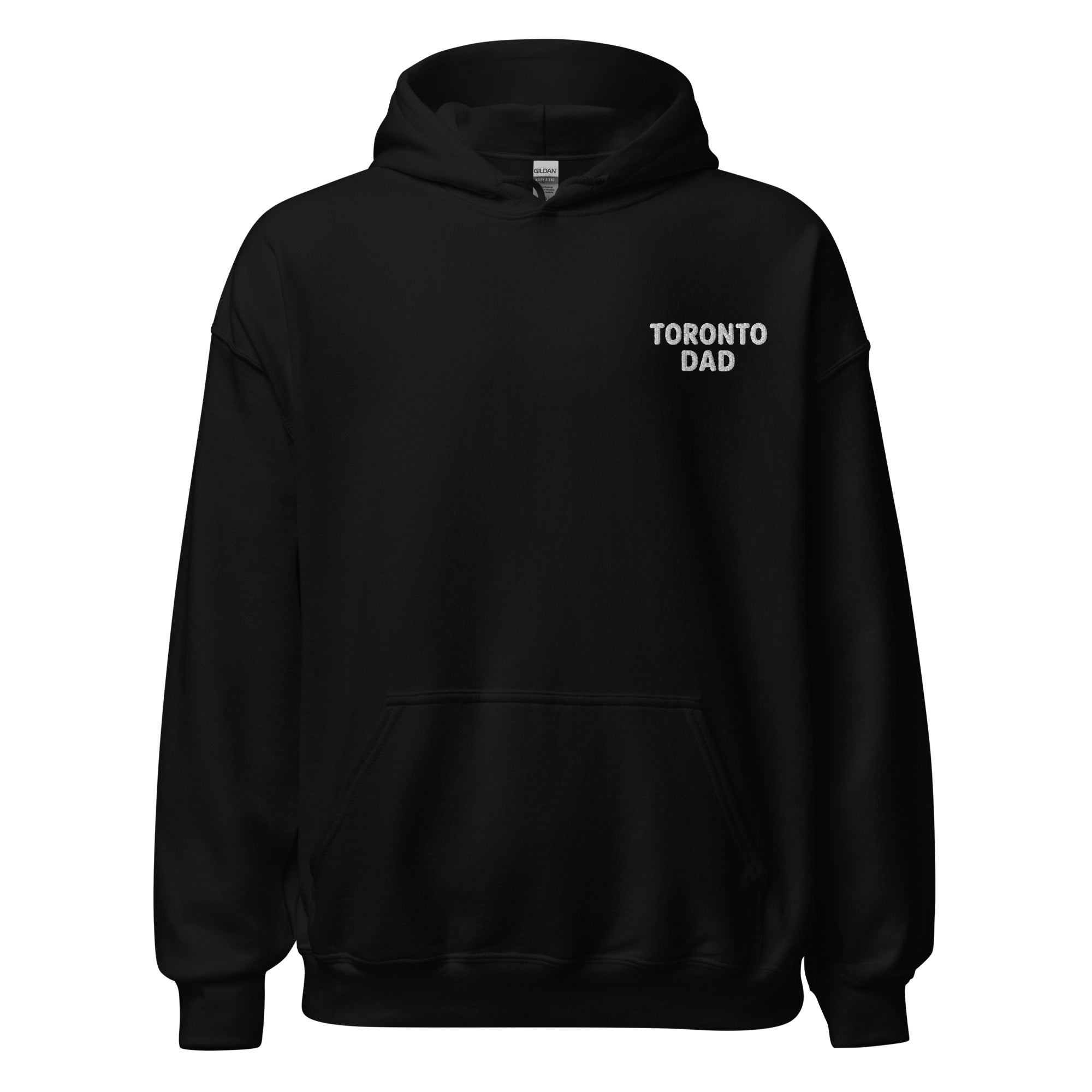 Toronto Dad Left Chest White Letters Hoodie