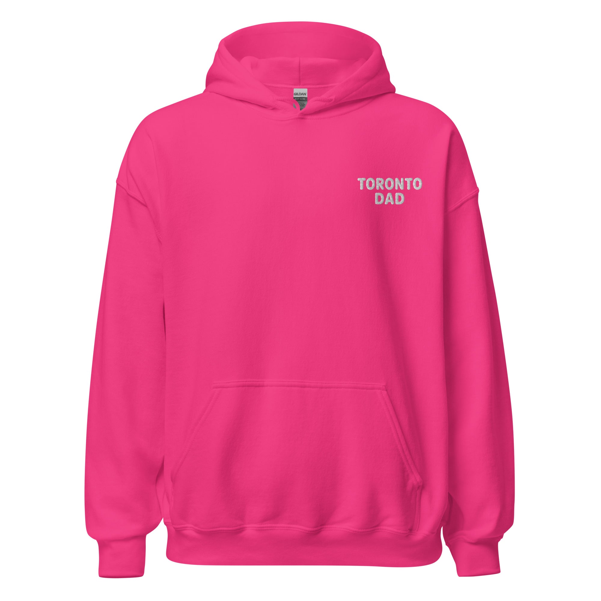 Toronto Dad Left Chest White Letters Hoodie