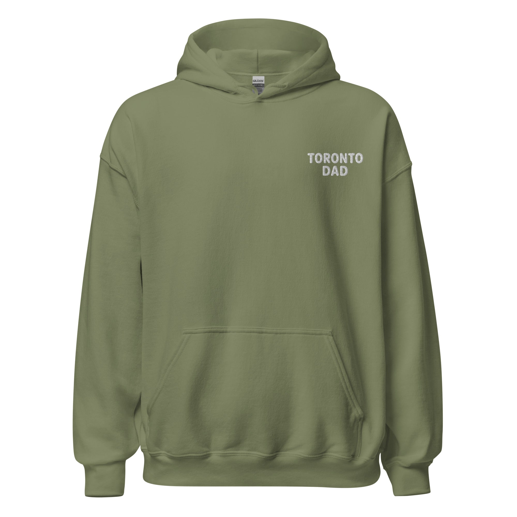 Toronto Dad Left Chest White Letters Hoodie