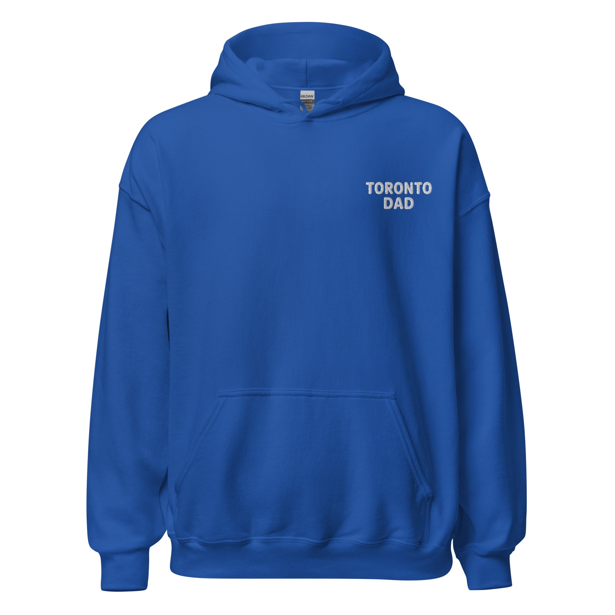 Toronto Dad Left Chest White Letters Hoodie