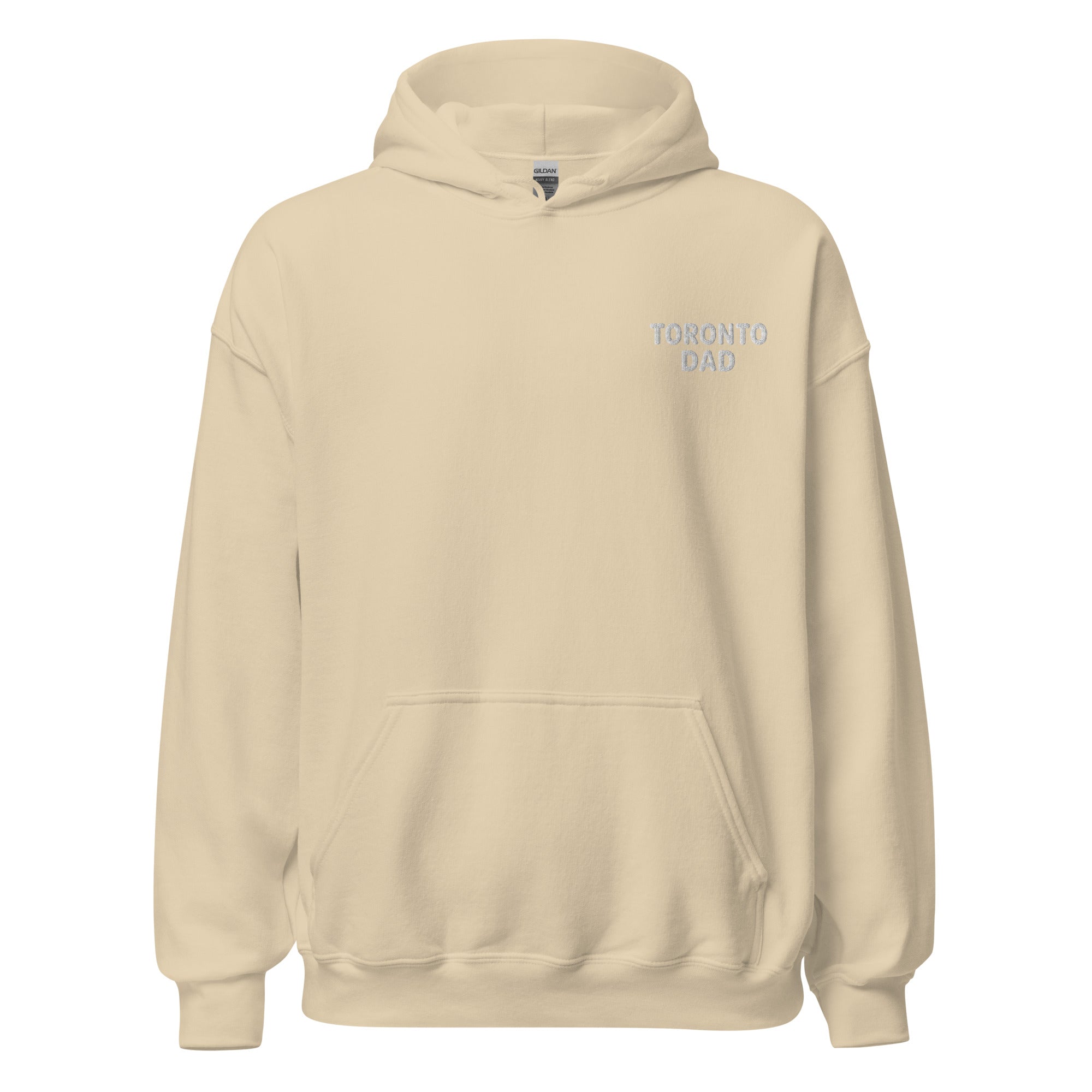 Toronto Dad Left Chest White Letters Hoodie