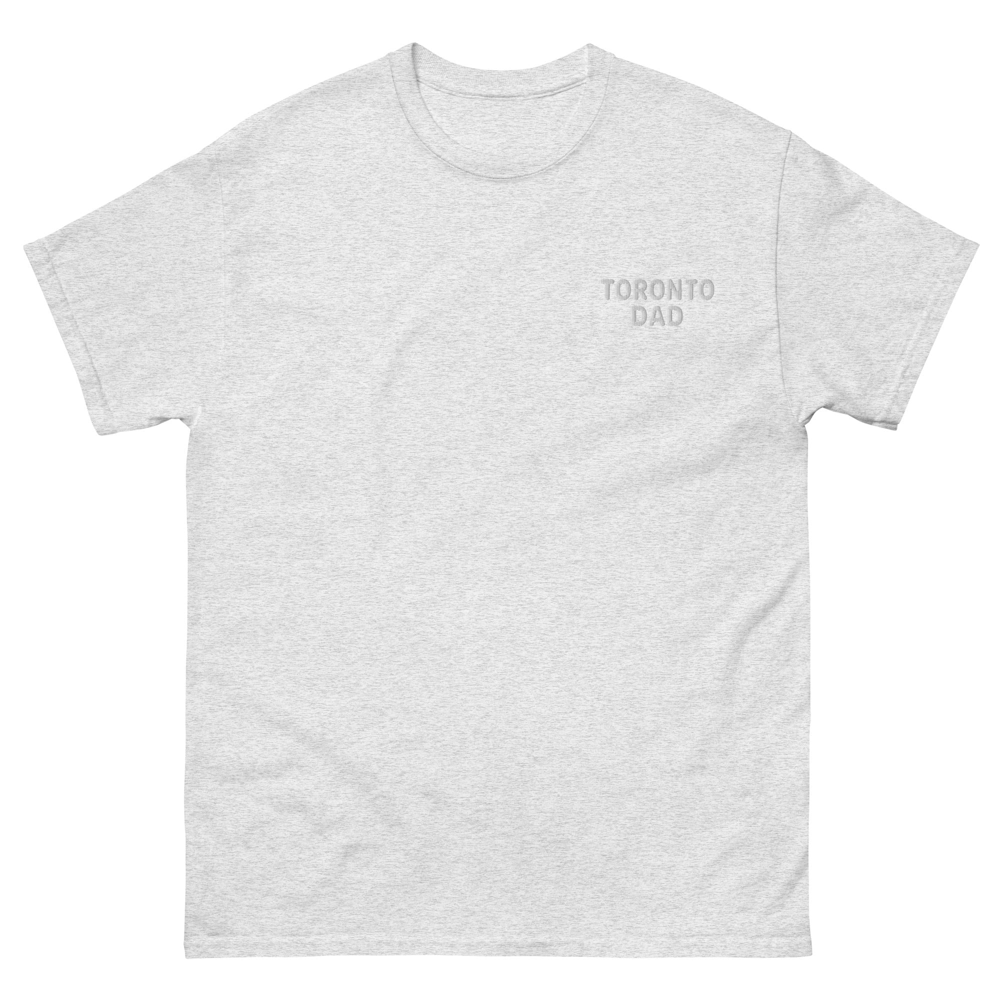 Toronto Dad Left Chest White Letters Tee