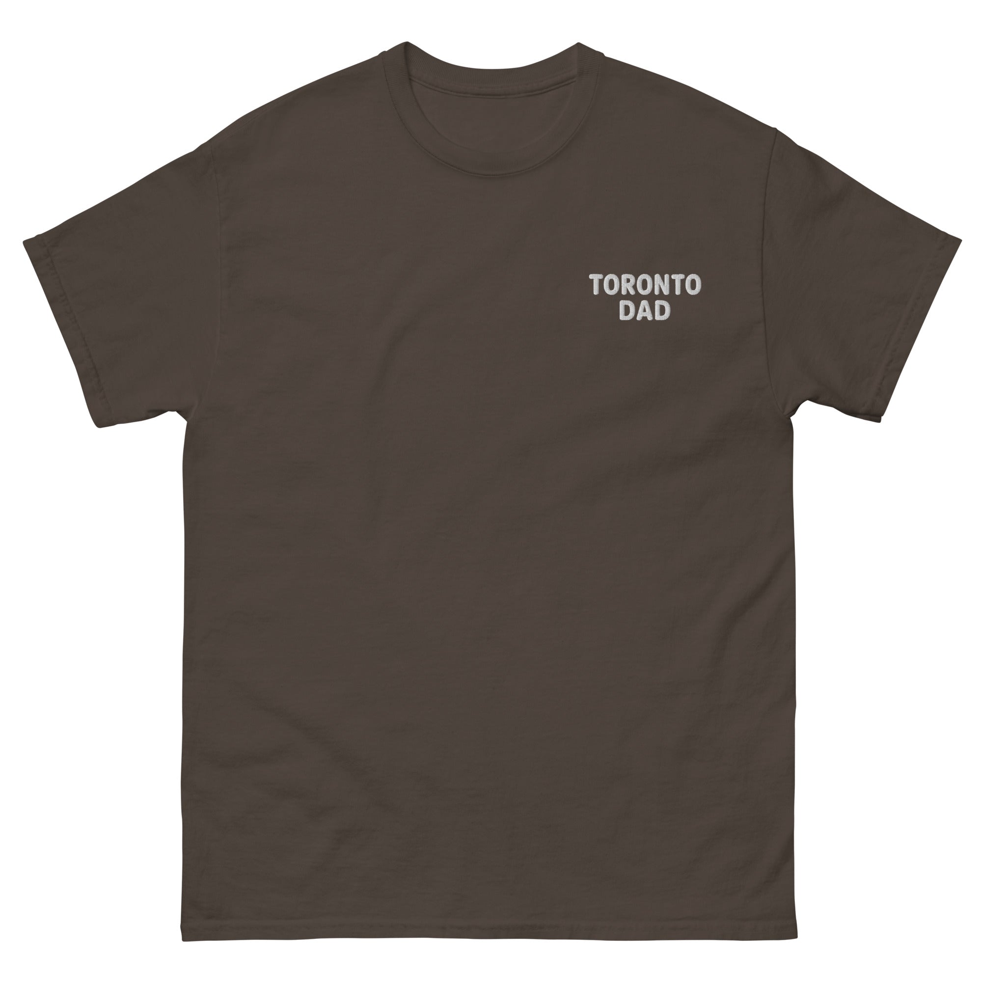 Toronto Dad Left Chest White Letters Tee