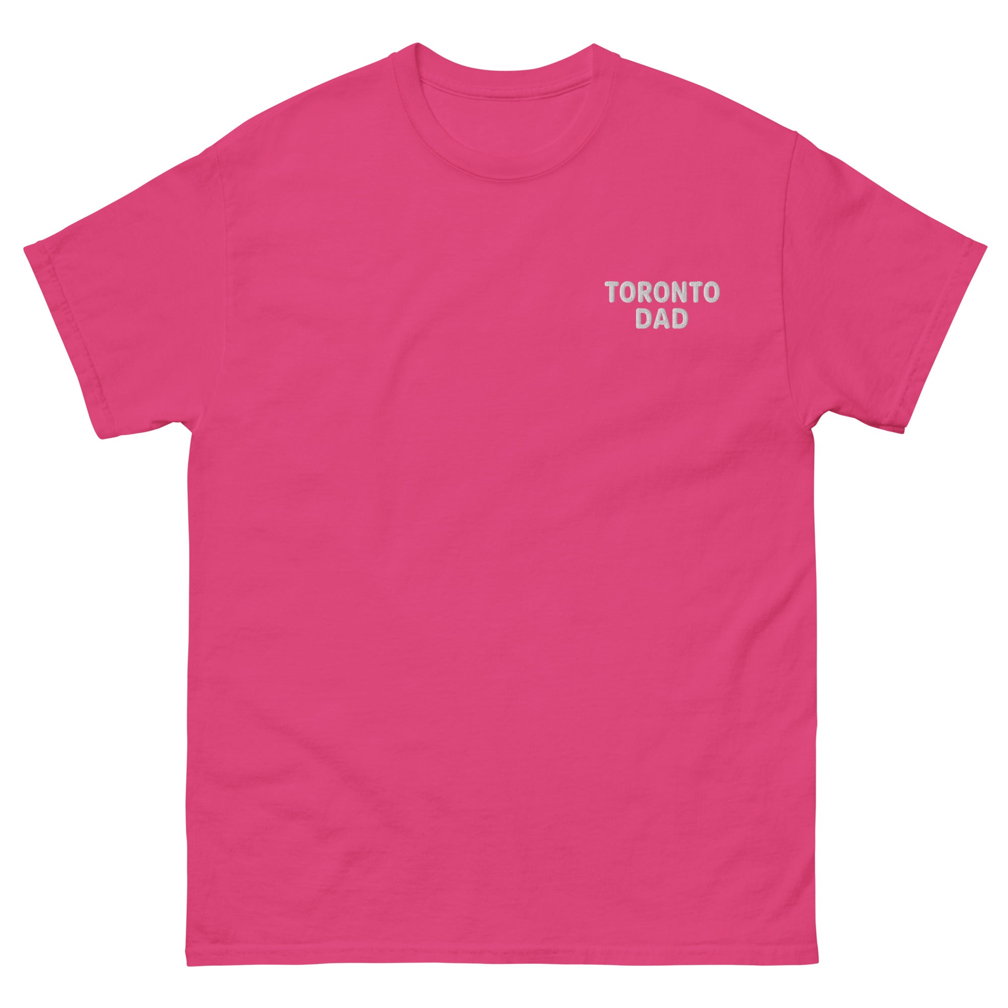 Toronto Dad Left Chest White Letters Tee