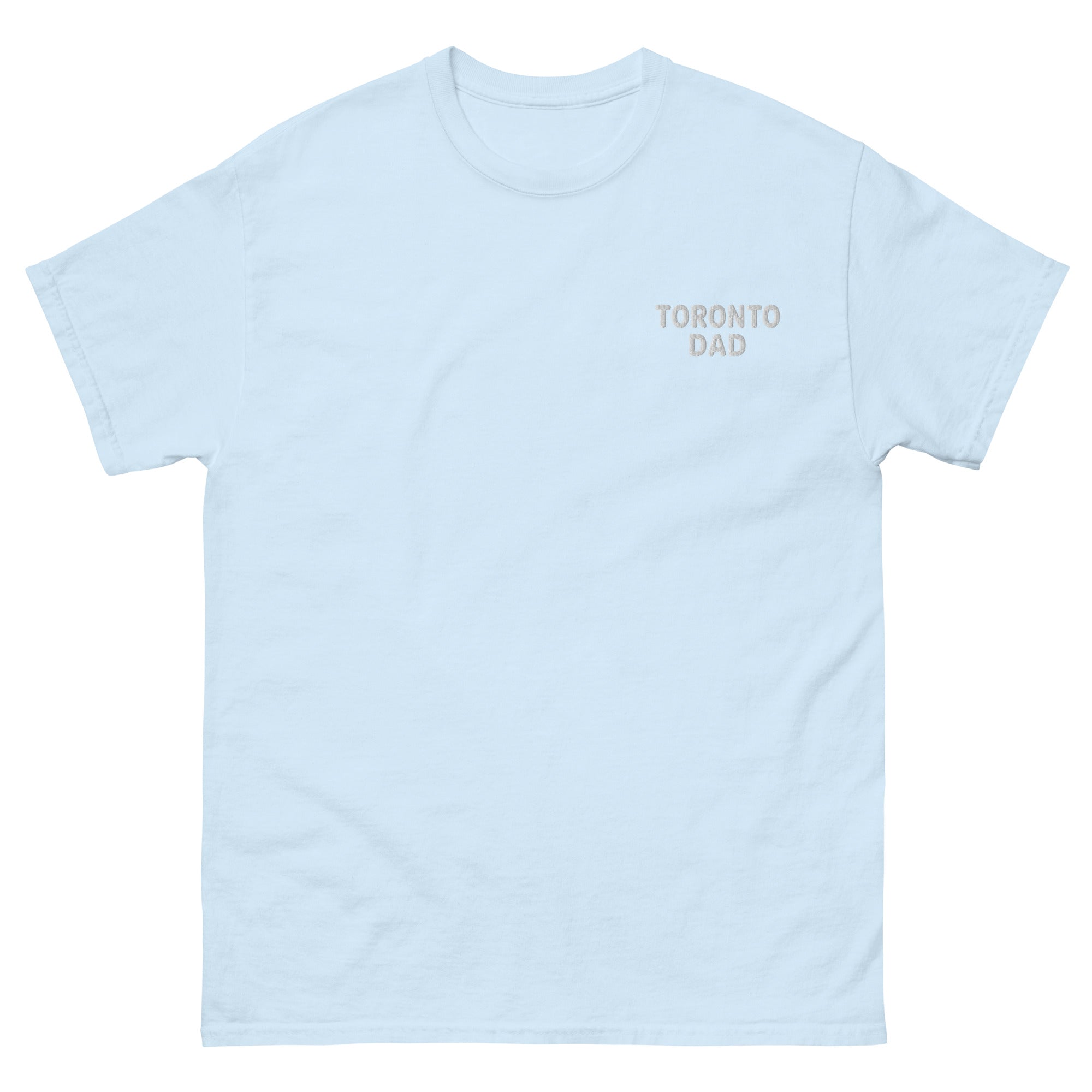 Toronto Dad Left Chest White Letters Tee