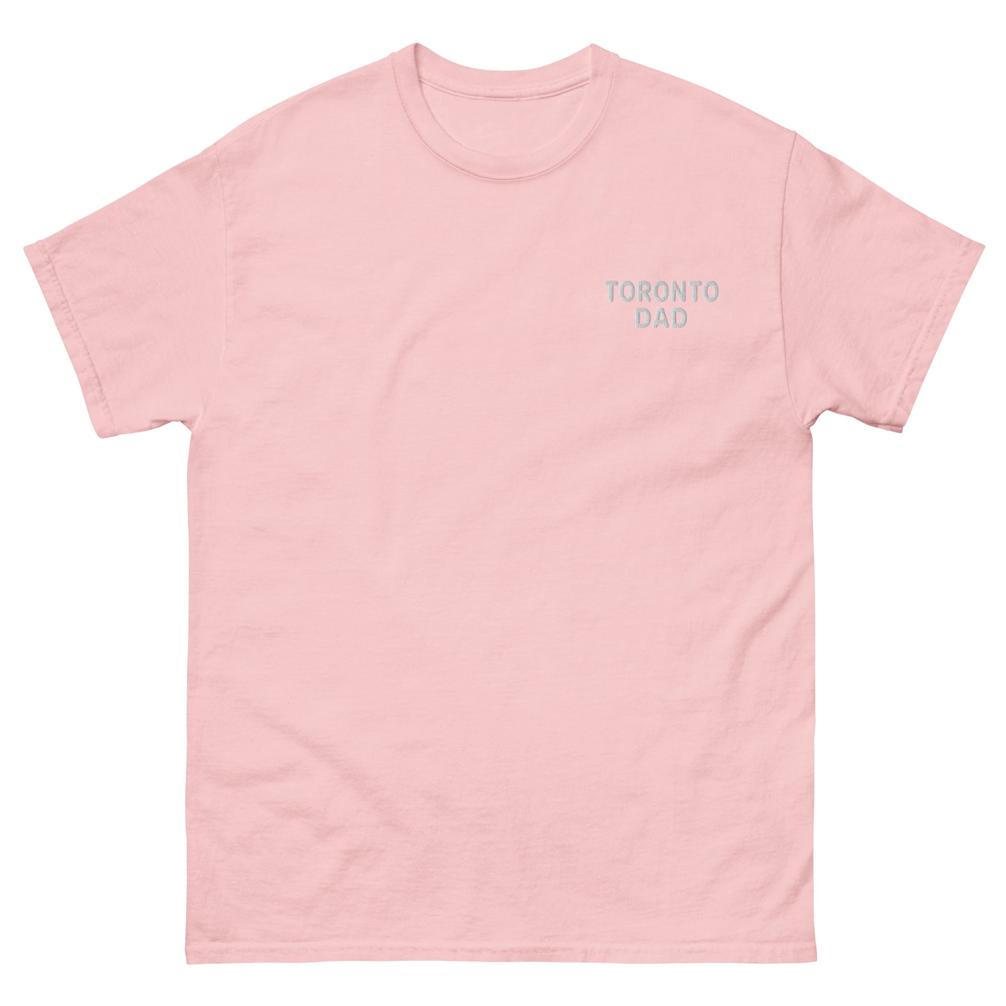 Toronto Dad Left Chest White Letters Tee