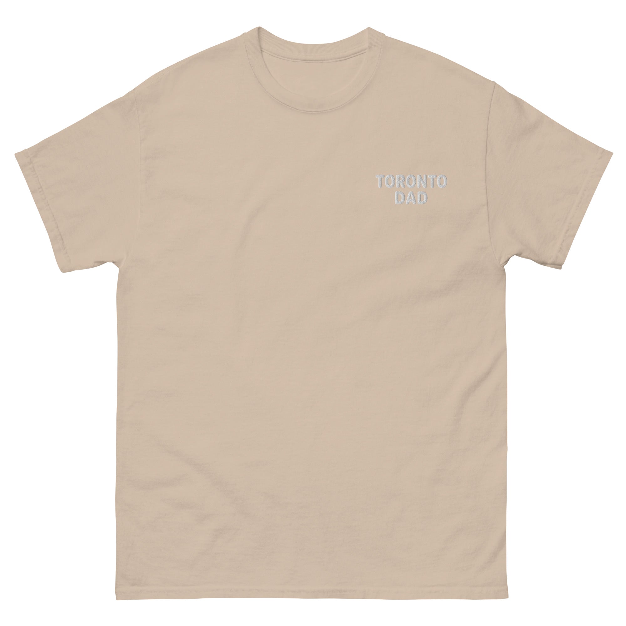 Toronto Dad Left Chest White Letters Tee