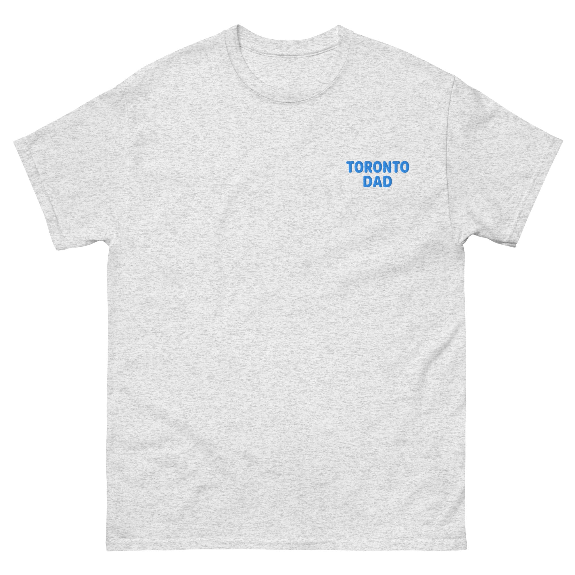 Toronto Dad Left Chest Blue Letters Tee