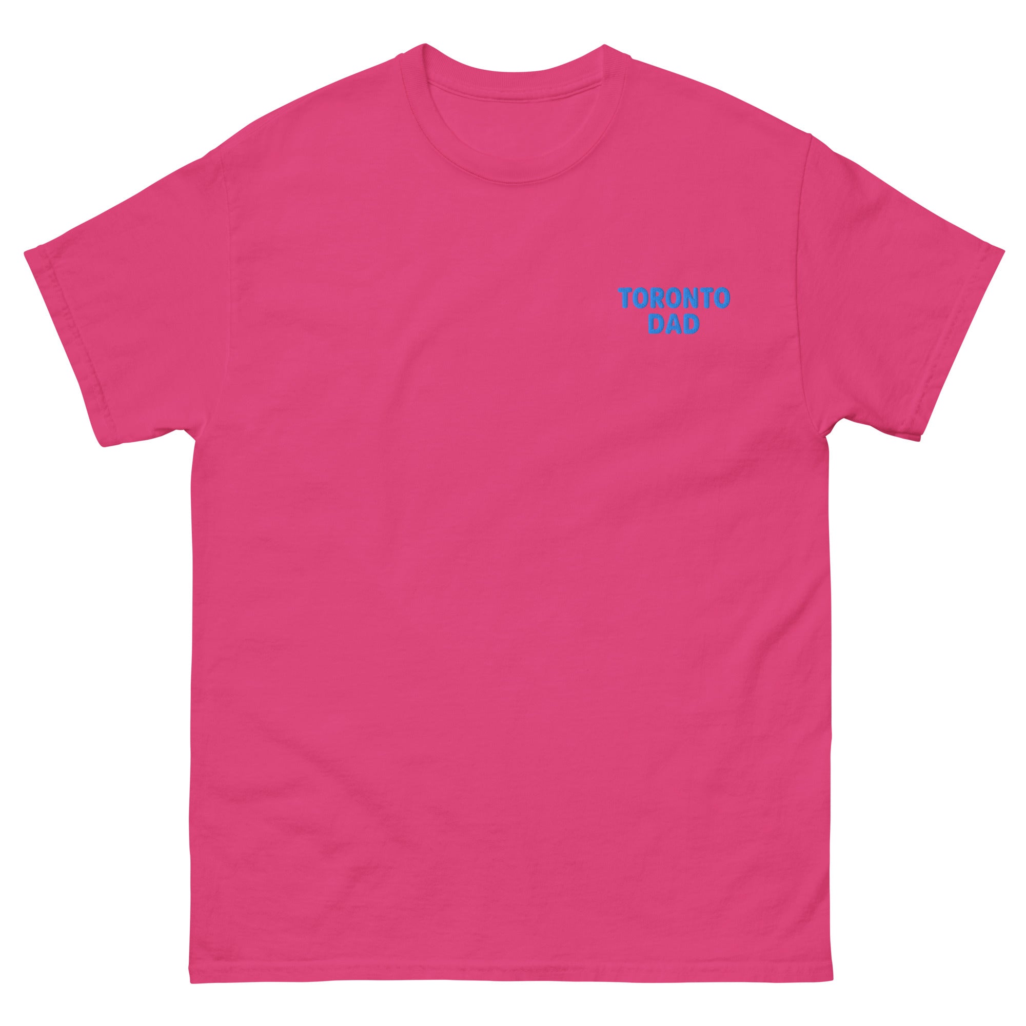 Toronto Dad Left Chest Blue Letters Tee