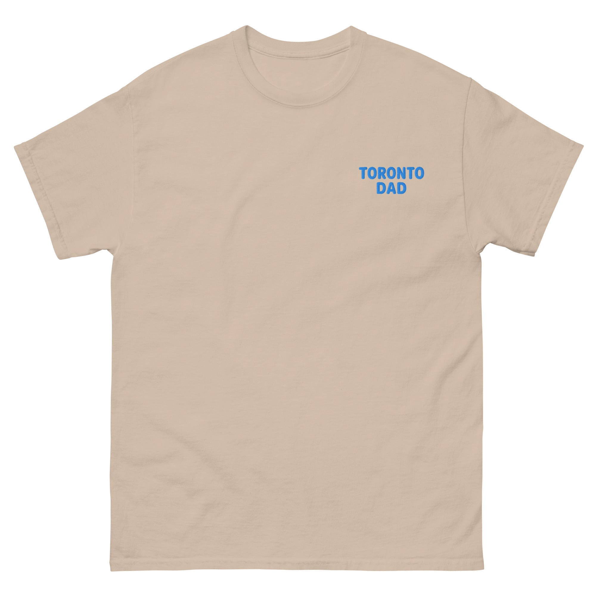 Toronto Dad Left Chest Blue Letters Tee