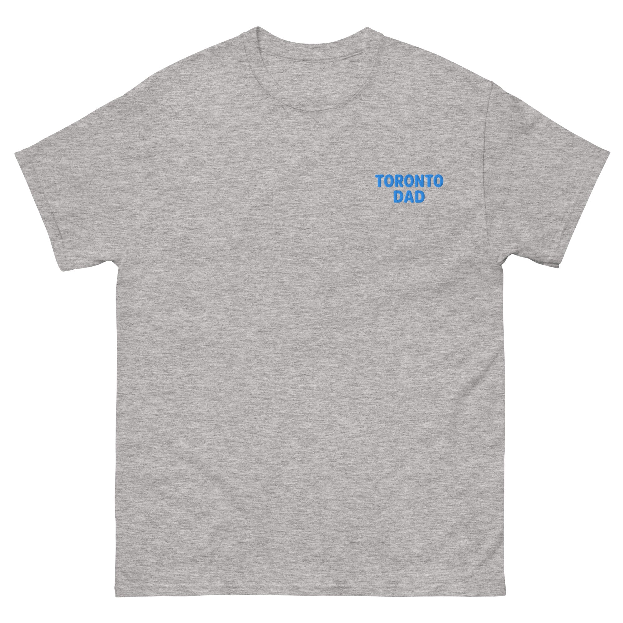 Toronto Dad Left Chest Blue Letters Tee