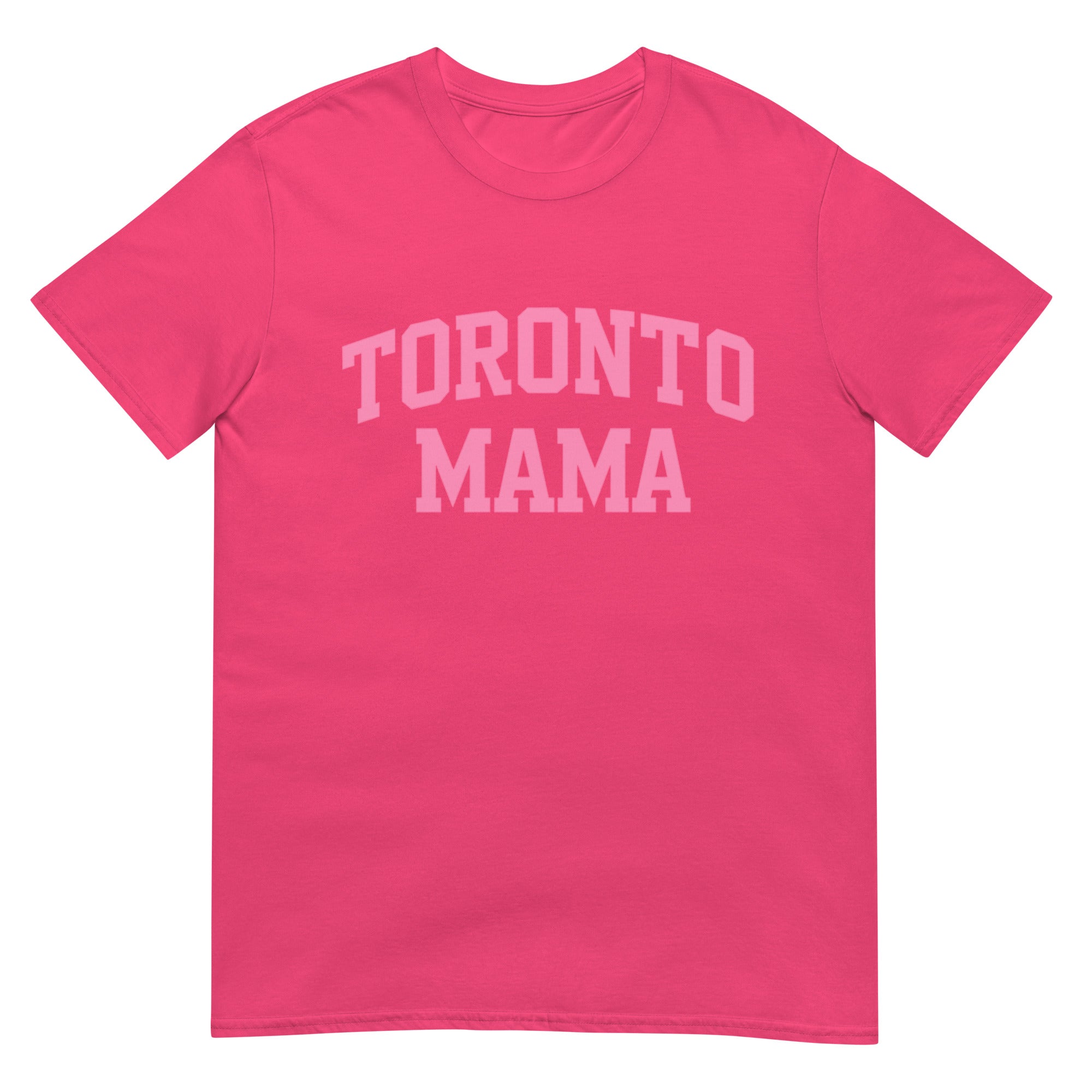 Toronto Mama Pink Curved Collegiate Tee