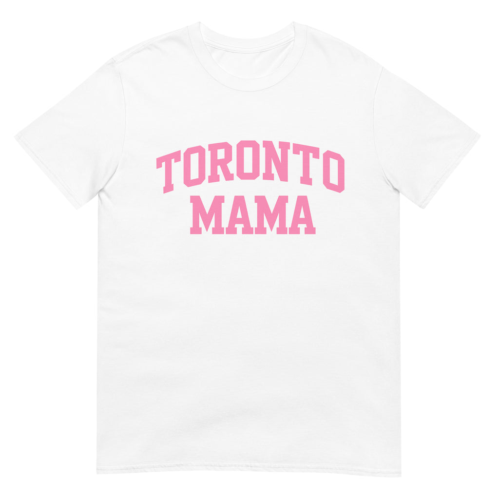 Toronto Mama Pink Curved Collegiate Tee